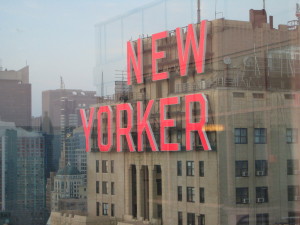 Out by Ten is as central a part of the New York performance scene as this New Yorker sign.